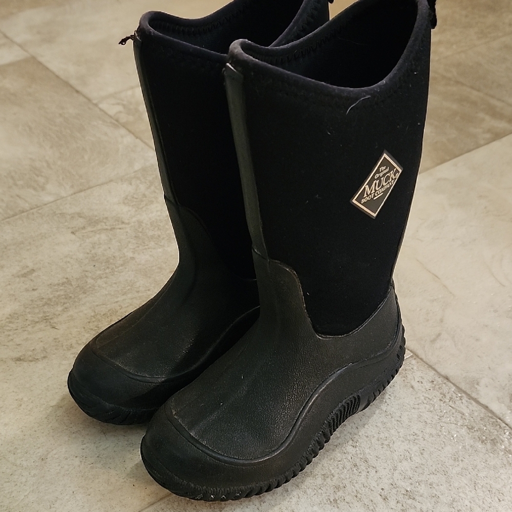 Kids Black Boots
